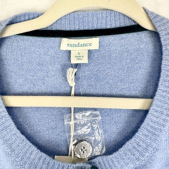 Sundance Tulla Cardigan Size Large NEW Extrafine Merino Wool Classic Timeless - Picture 5 of 7